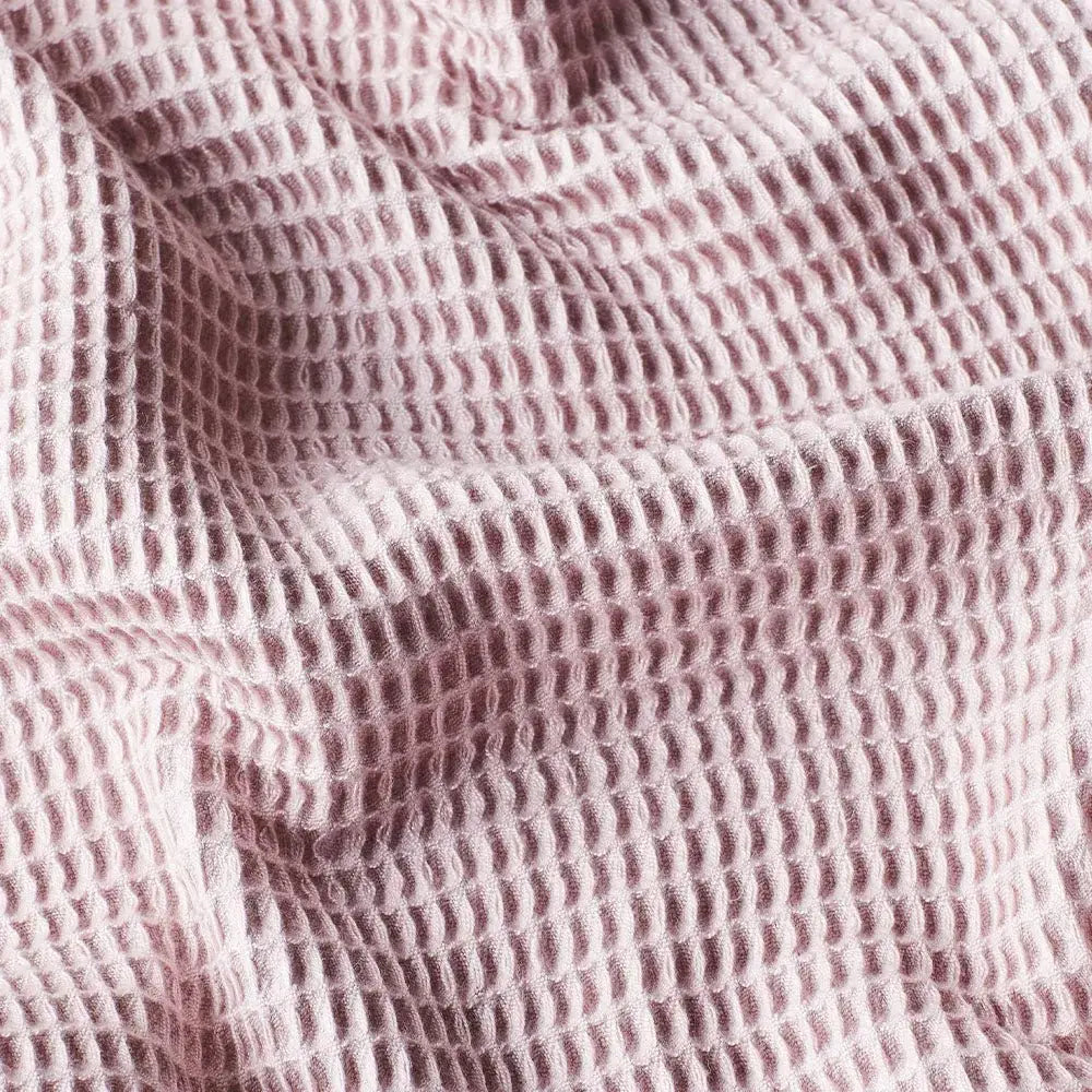 Rose | Hooded Waffle Towel Made With 100% Organic Bamboo #Color_rose