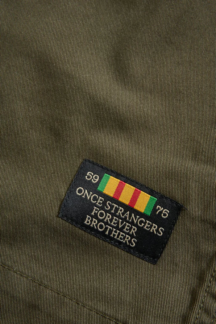 Jordan Craig Military Cargo Shirt - Army Green