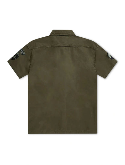 Jordan Craig Military Cargo Shirt - Army Green