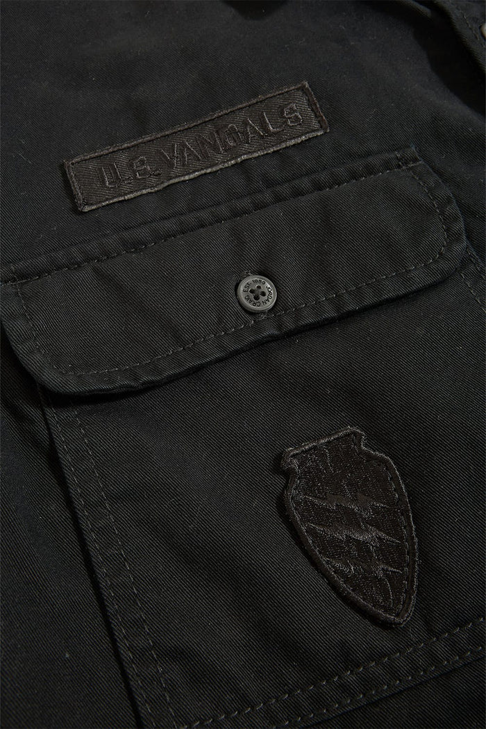 Jordan Craig Military Cargo Shirt - Black