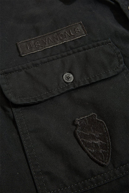 Jordan Craig Military Cargo Shirt - Black
