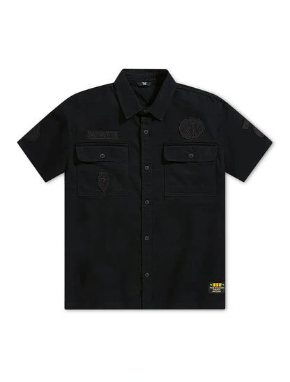 Jordan Craig Military Cargo Shirt - Black