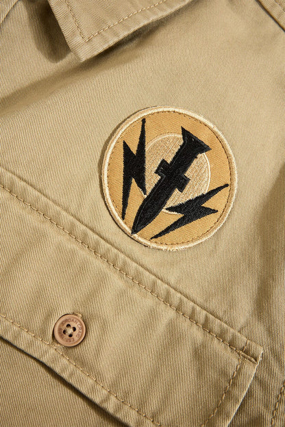 Jordan Craig Military Cargo Shirt - Khaki