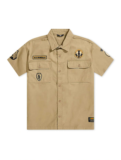 Jordan Craig Military Cargo Shirt - Khaki