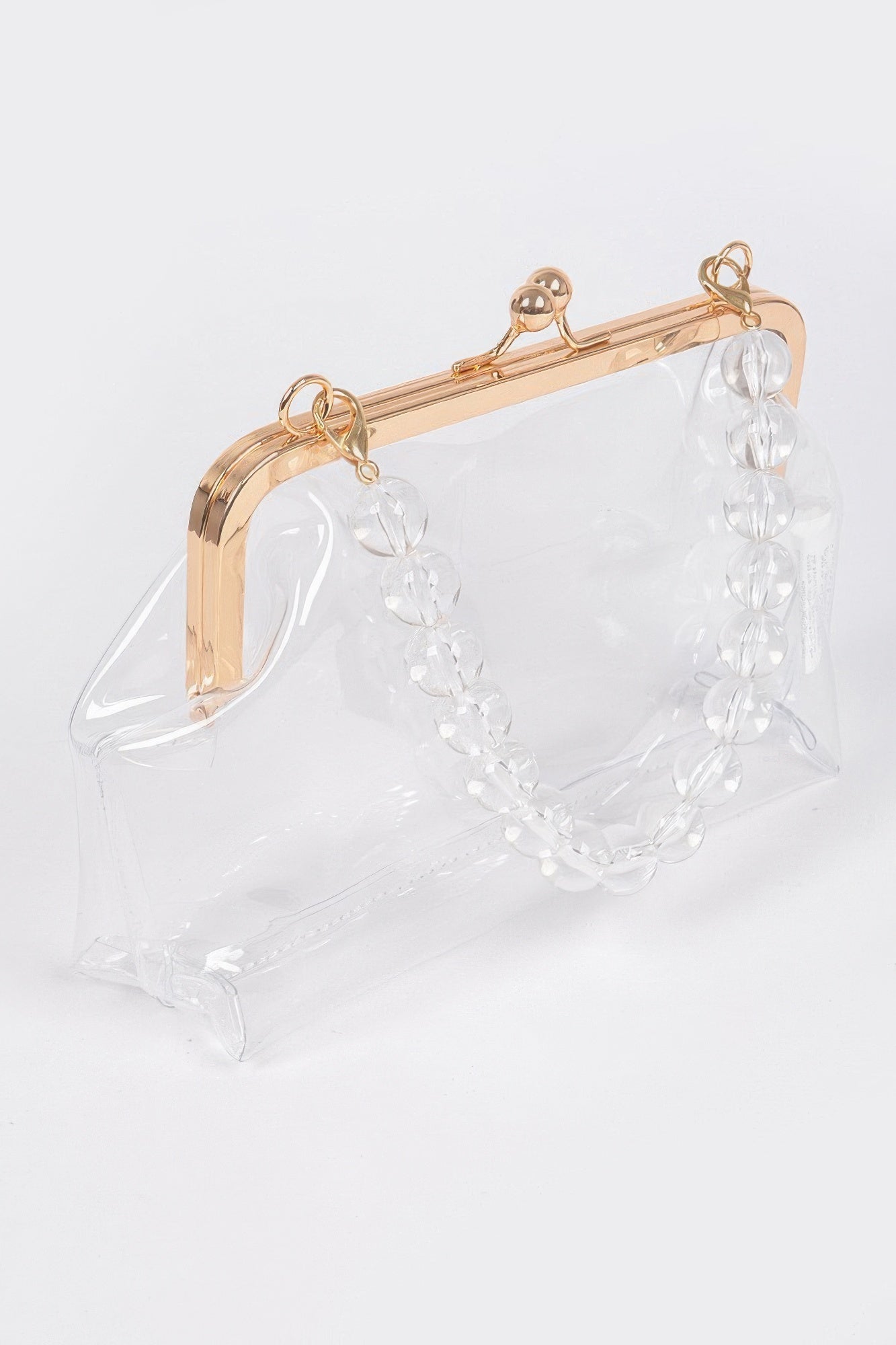 Vintage Clasp Pvc Transparent Clutch