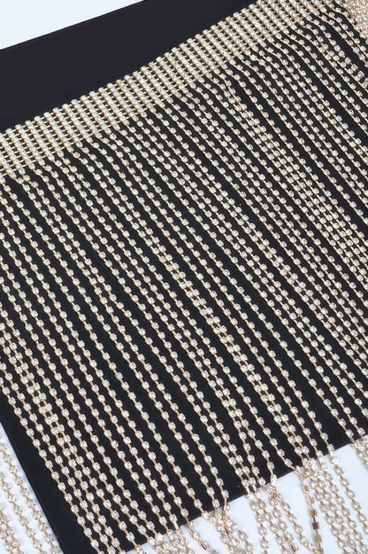 Rhinestone Fringe Belt