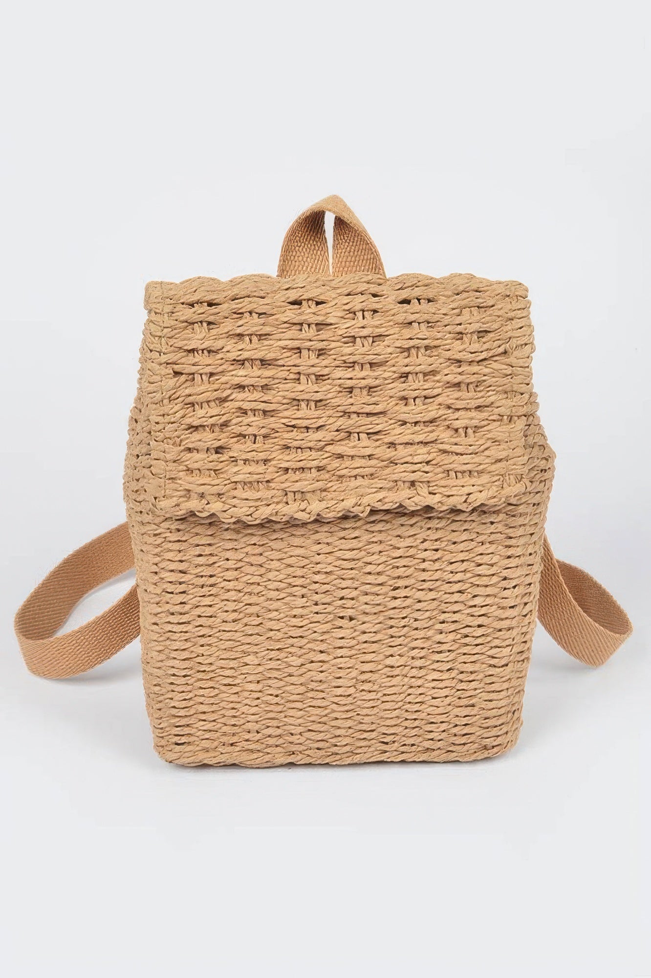 Woven Cotton Mini Backpack
