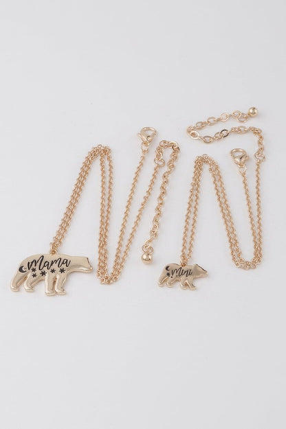Mini N Mama Bear Necklace