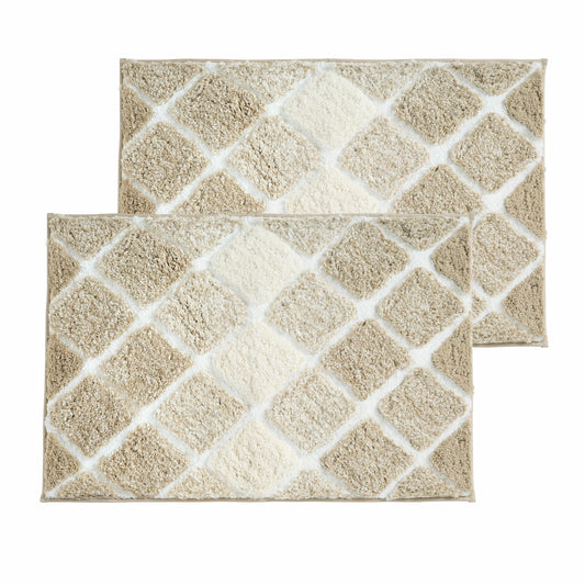 Kona Collection Spa Luxury Oversized Microfiber Bath Mats