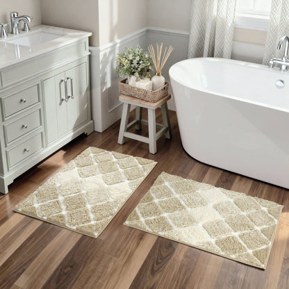 Kona Collection Spa Luxury Oversized Microfiber Bath Mats