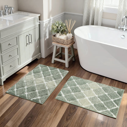 Kona Collection Spa Luxury Oversized Microfiber Bath Mats