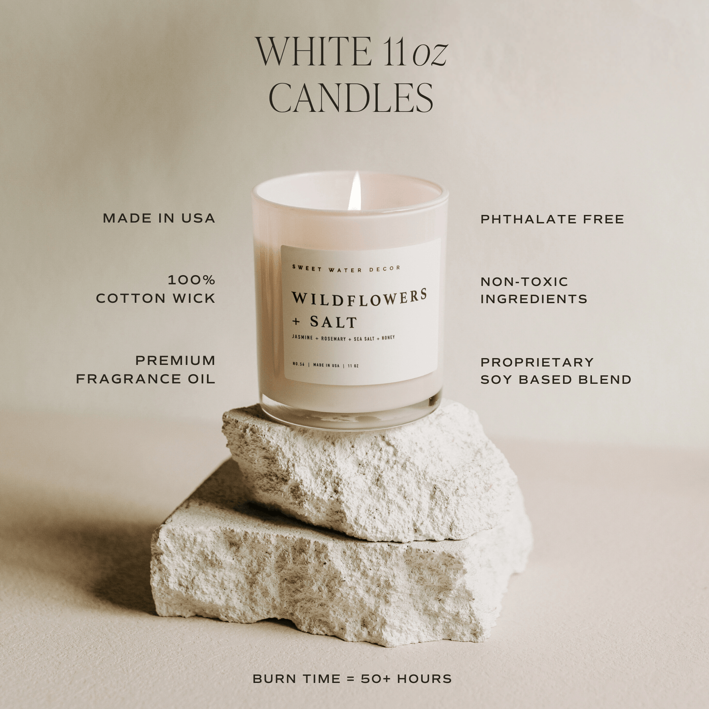 Mango and Coconut Soy Candle - White Jar - 11 oz