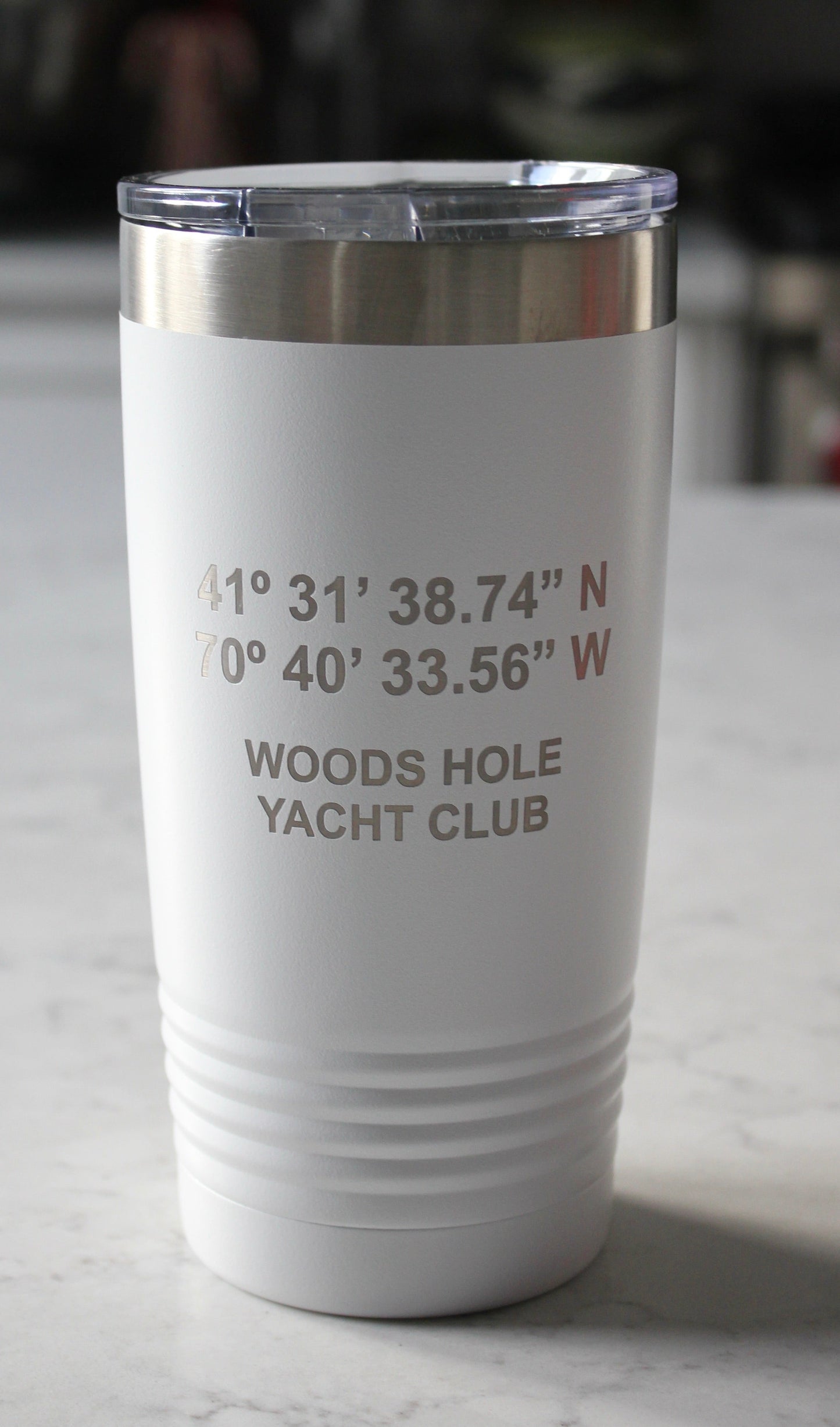 GPS Coordinates & Custom Design Insulated Tumblers