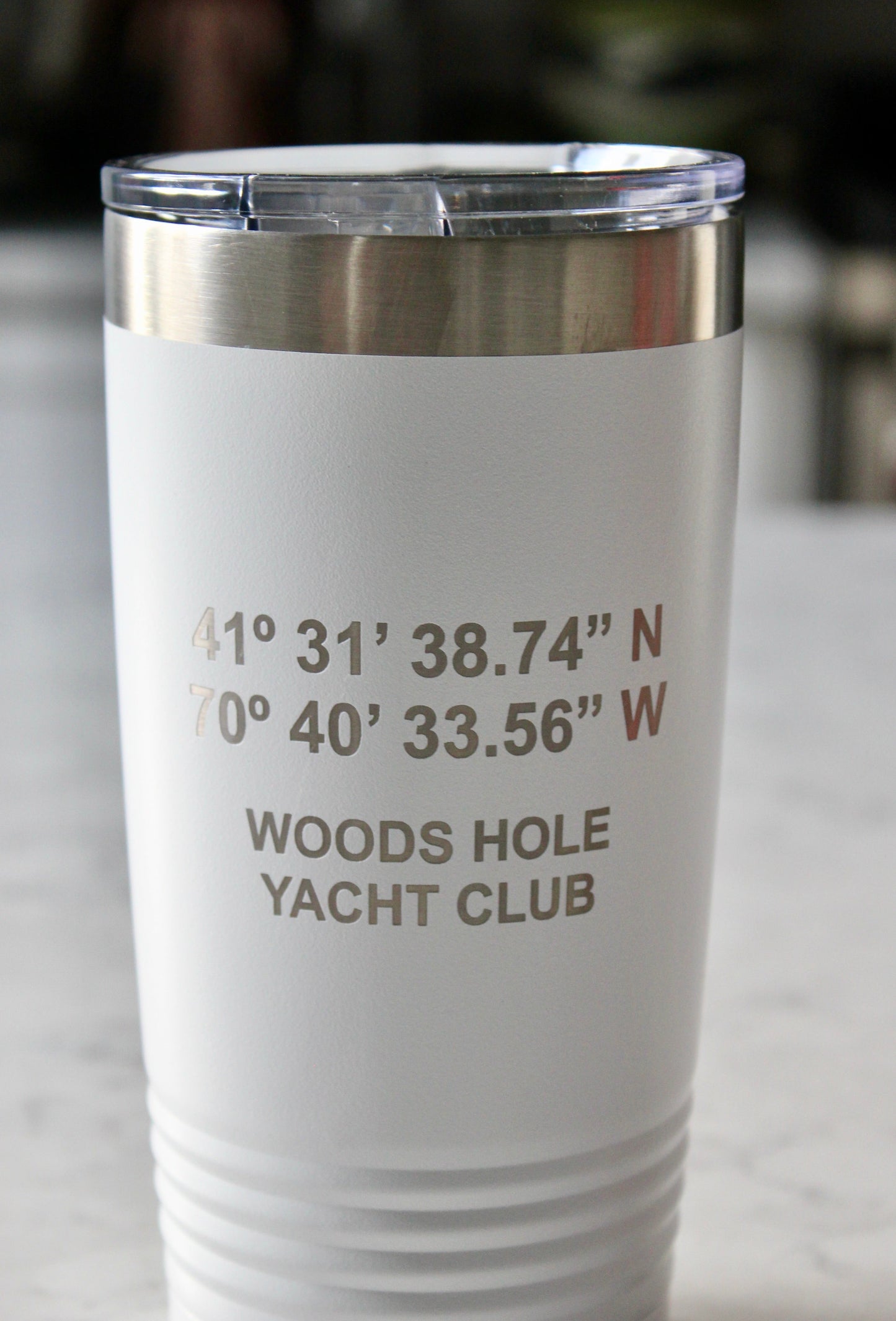 GPS Coordinates & Custom Design Insulated Tumblers