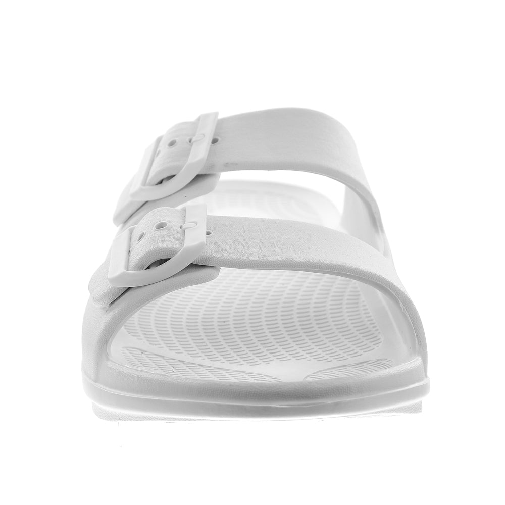 Sovella Active Recovery Sandals Women's PF Buckle Slide White