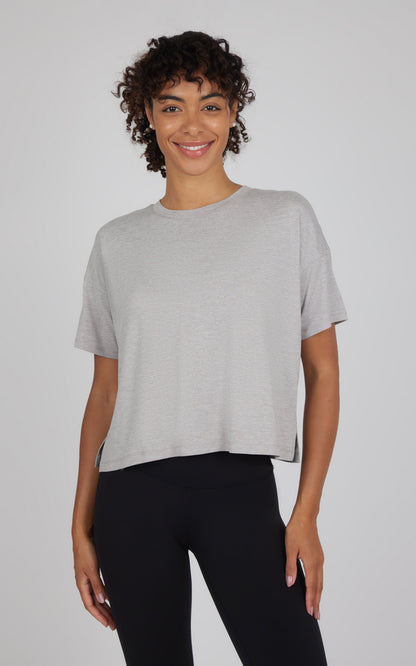 2 Pack Super Soft Deluxe Boxy Cropped Tee