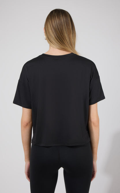 2 Pack Super Soft Deluxe Boxy Cropped Tee
