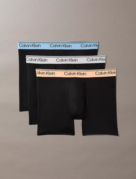 Calvin Klein Cotton Stretch Boxer Brief 3-Pack Men's Underwear — Black