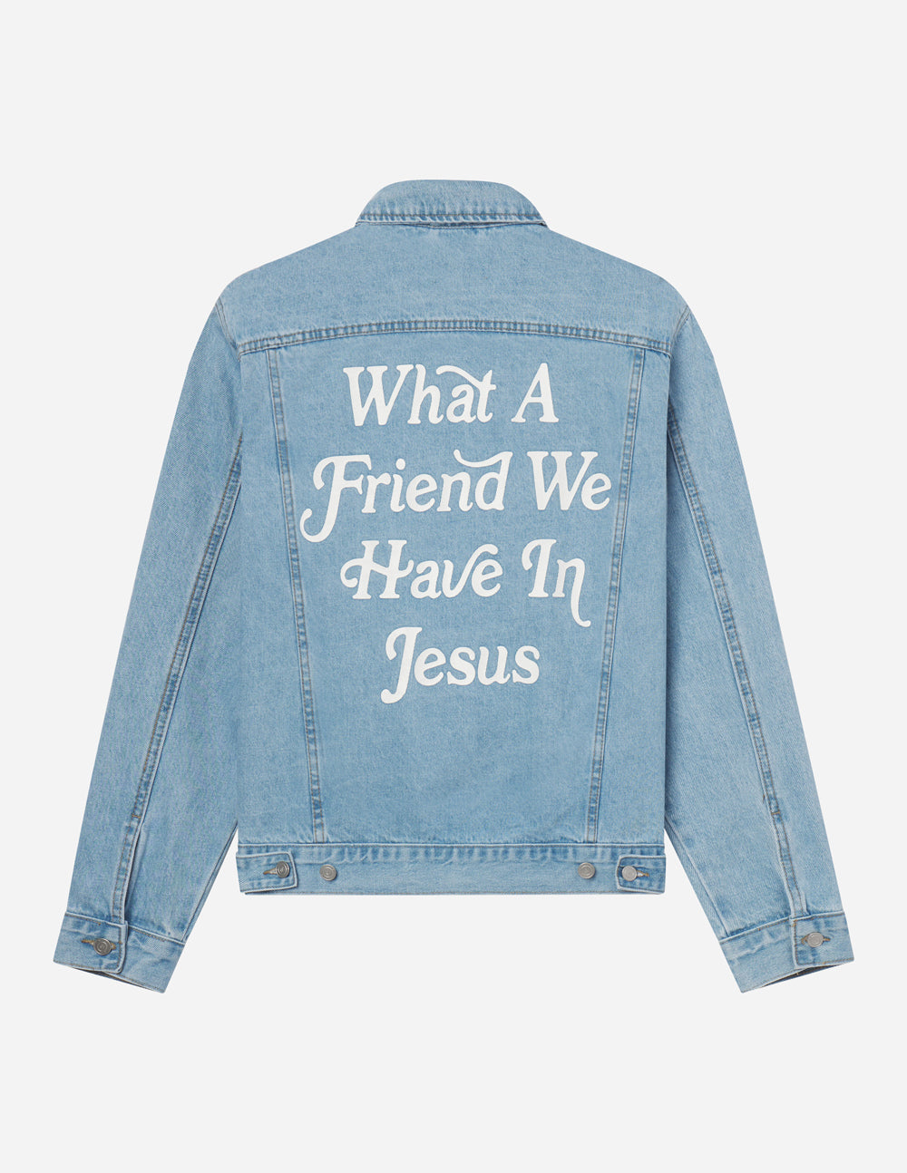 Elevated Faith What a Friend In Jesus Denim Jacket