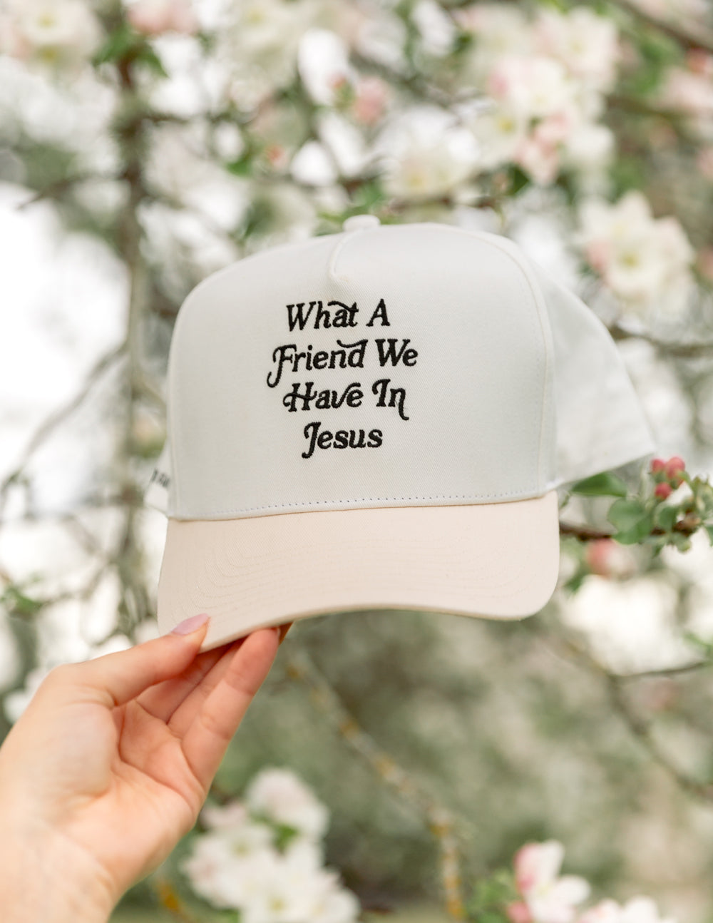 Elevated Faith What a Friend in Jesus Trucker Hat