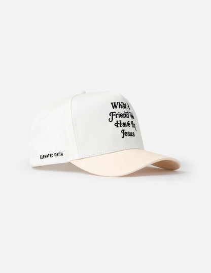 Elevated Faith What a Friend in Jesus Trucker Hat