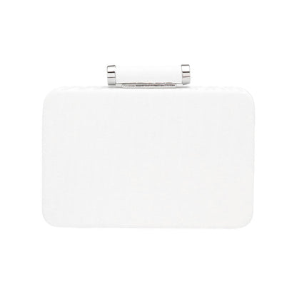 Solid Embossed Clutch Crossbody Bag