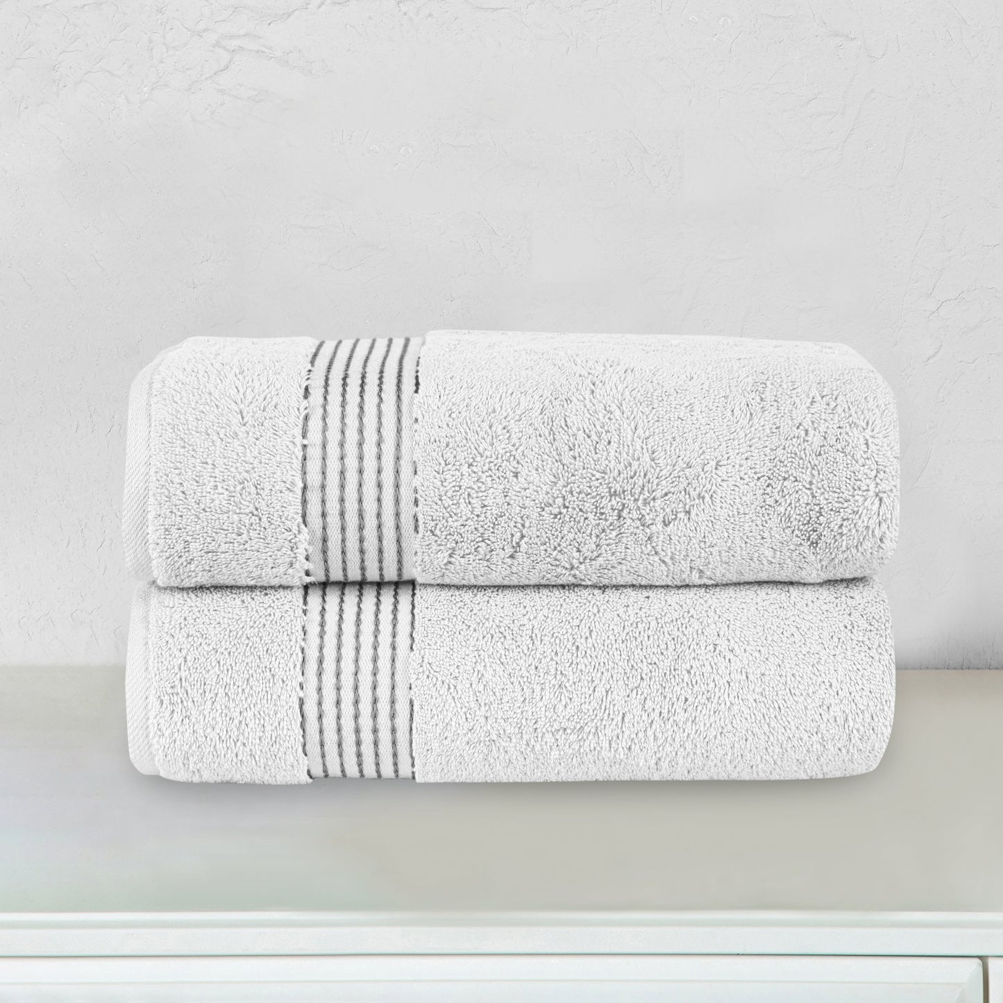 Elegant Comfort 2 Pack Premium Turkish Cotton Bath Towel Set, 27 x 54 inch
