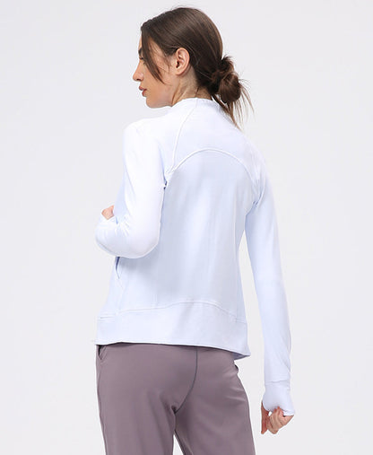 High Noon Zip Up Long Sleeve Jacket with Thumbhole