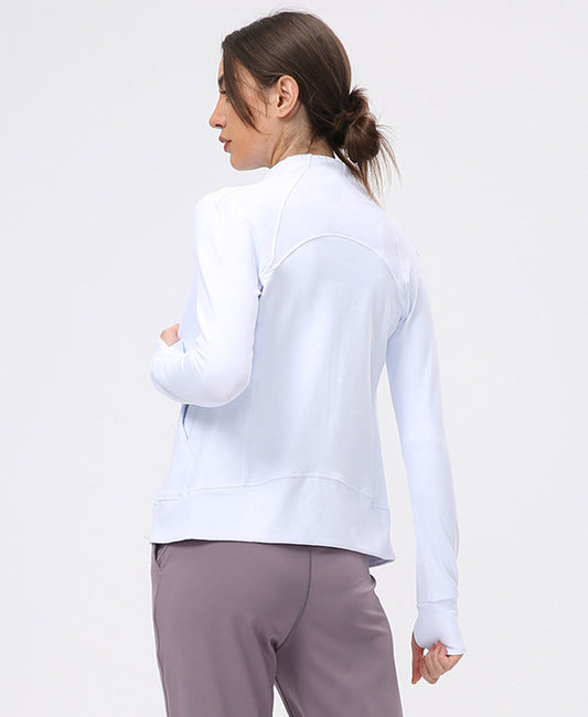 High Noon Zip Up Long Sleeve Jacket with Thumbhole