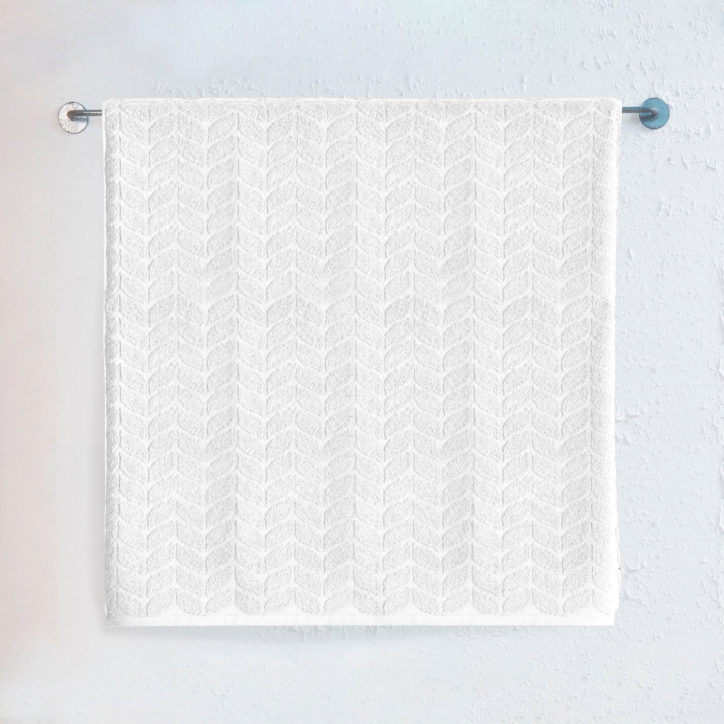 Elegant Comfort 1-Piece Premium Turkish Cotton Braided Jumbo Towel, 35x 70 inch