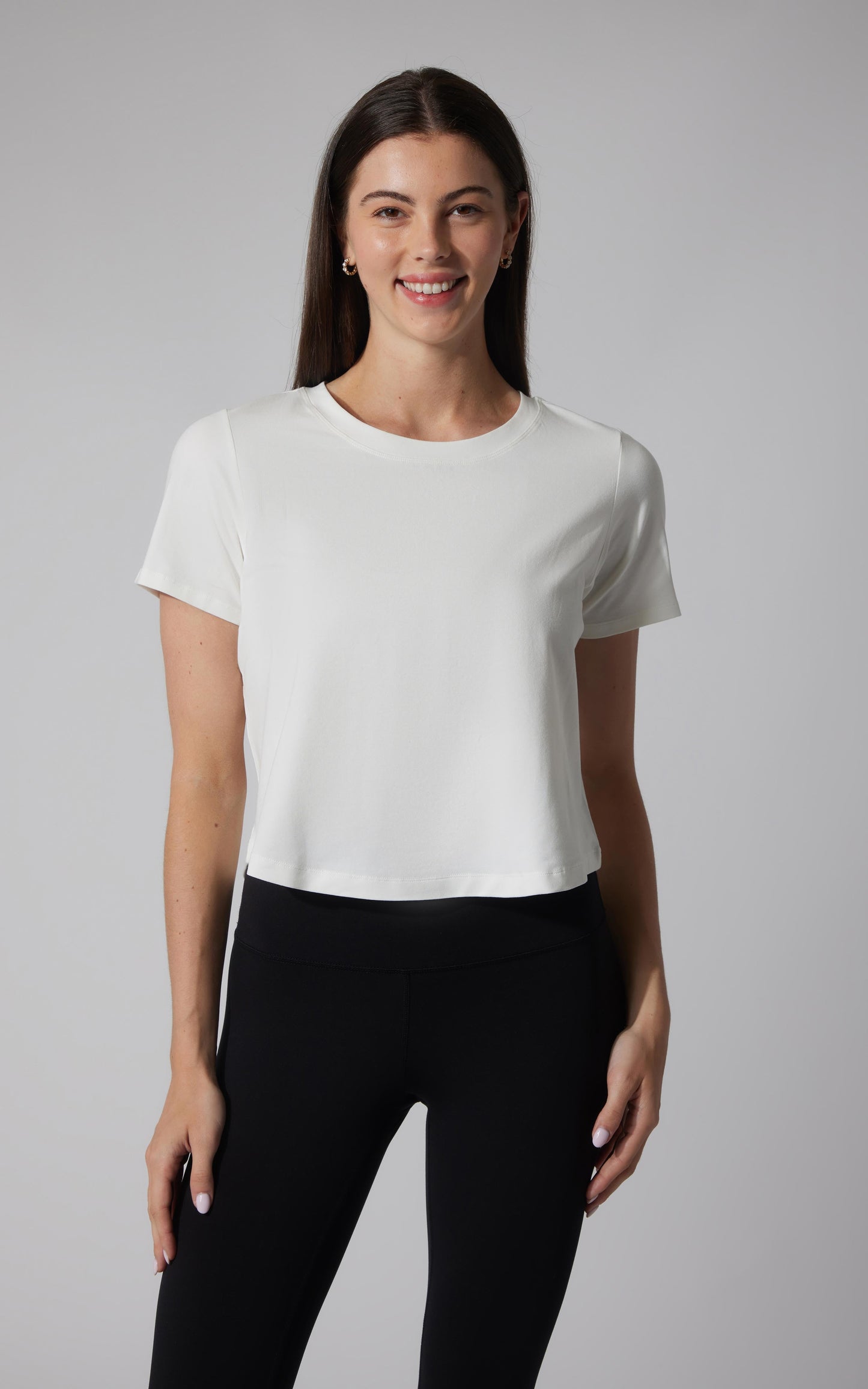 2 PK Airlite Cotton Boxy Cropped Short Sleeve Tee - Our Petal Tone Story