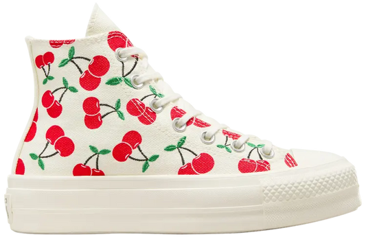 Converse Chuck Taylor All Star Lift Women's Sneakers — Cherry Print Canvas High-Top