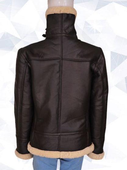 Women B3 Bomber Shearling Aviator Jacket