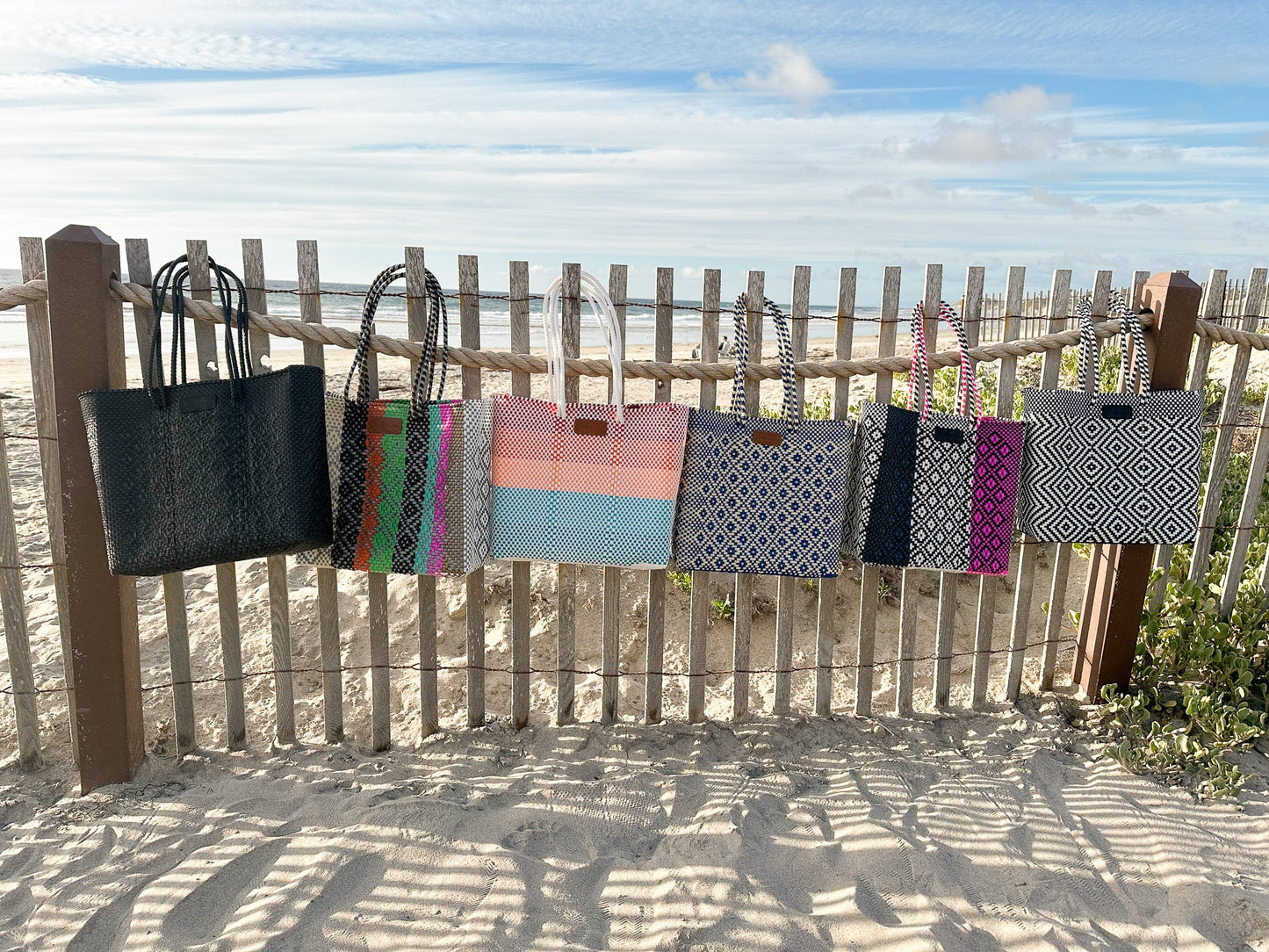 All Black Woven Tote
