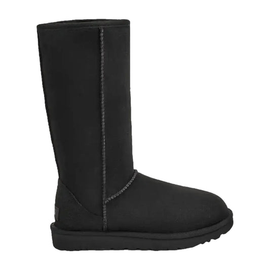 UGG Classic Tall II Women's Boots — Black Suede Sheepskin