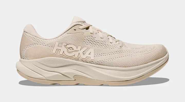HOKA Bondi 9 Men's Running Shoes — Oatmeal/Oat Milk Knit Low-Top