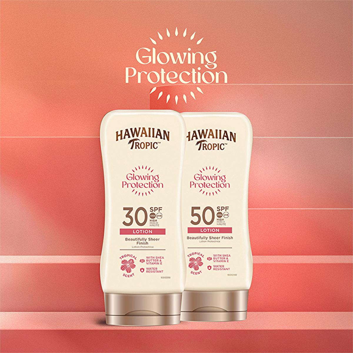 Hawaiian Tropic SPF 30 Sunscreen Lotion: UVA/UVB Protection for Glowing Skin - Vegan & Cruelty-Free, Water Resistant