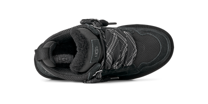 UGG Lowmel Womens Sneakers (1144032) — Black Suede Low-Top