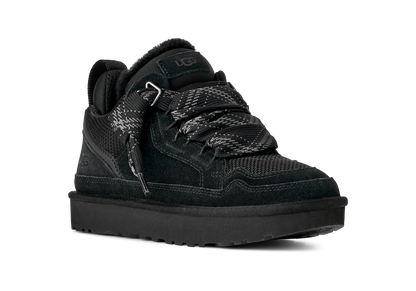 UGG Lowmel Womens Sneakers (1144032) — Black Suede Low-Top