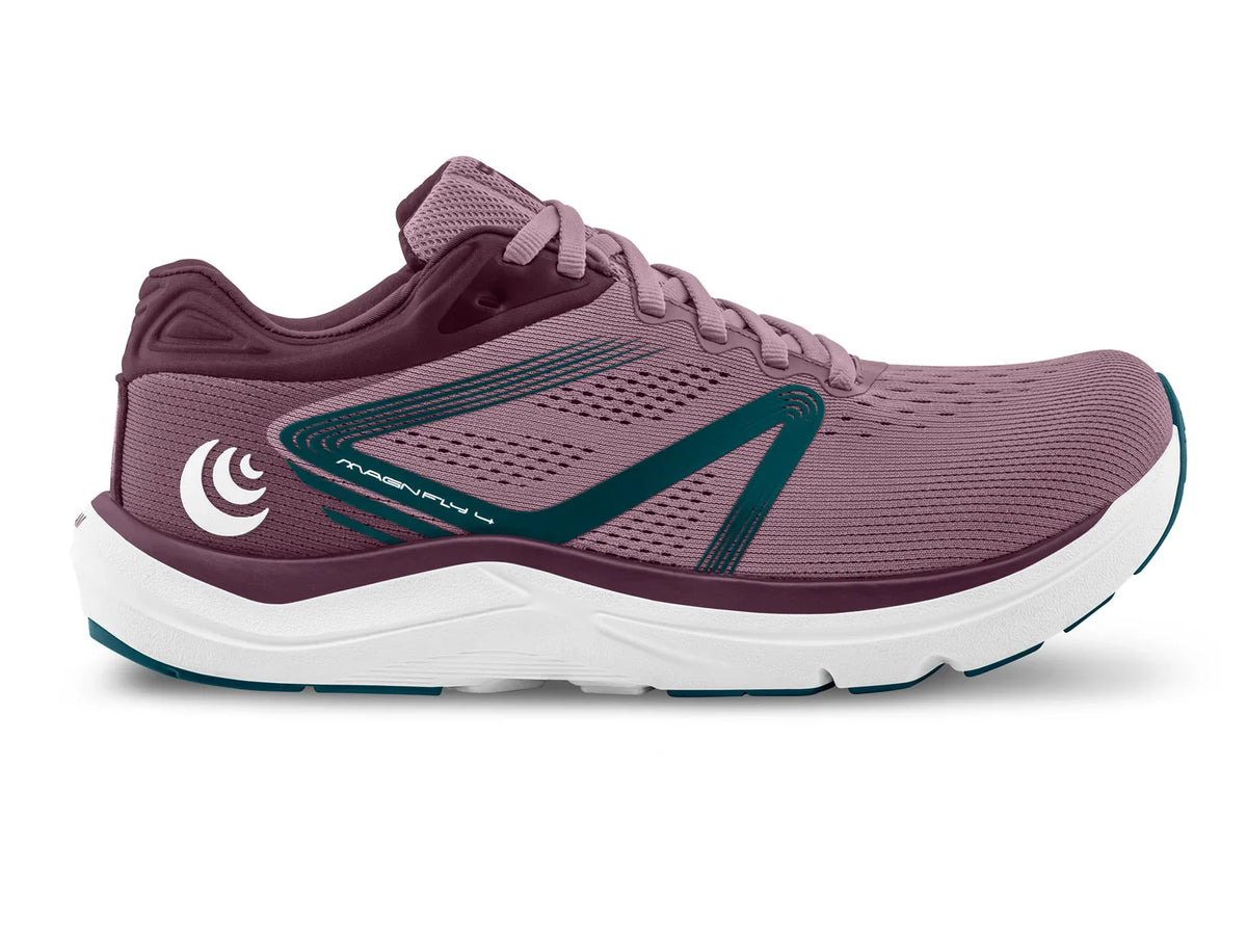 Topo Athletic Magnifly 4 Women's Running Shoes — Mauve/Navy
