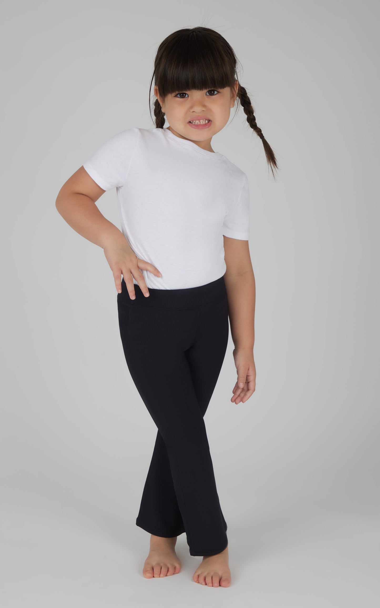 Toddler Girls 2 PK Ribbed Flared Pant