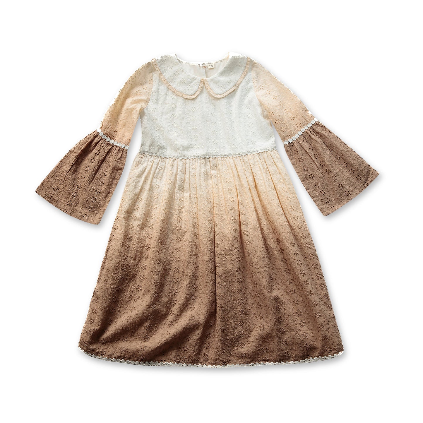 Girls Latte Lace Dress