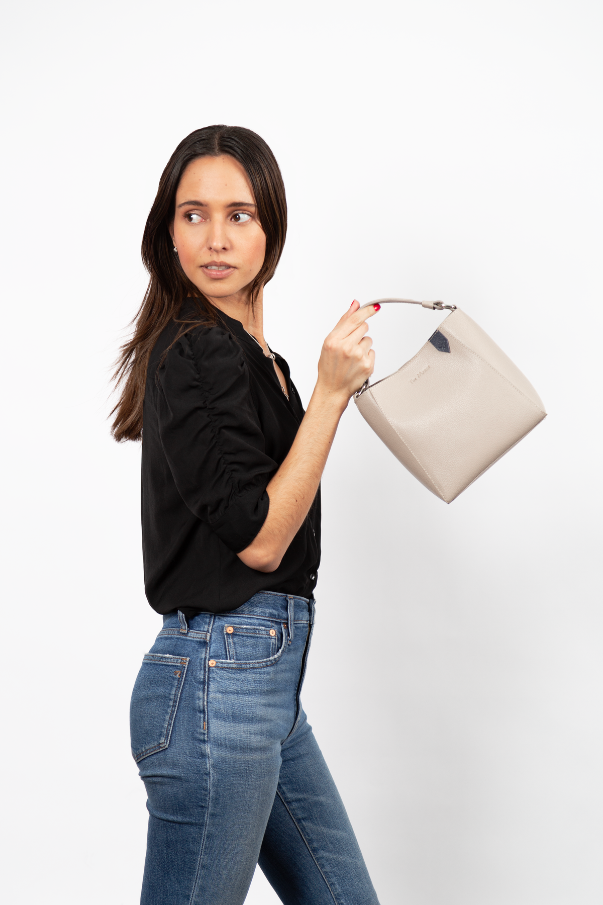 Yaya Leather Bucket Bag