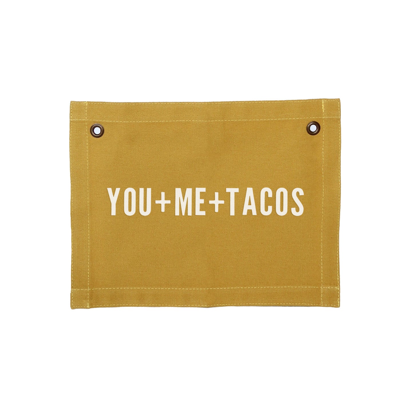 Frankie Jean You+Me+Tacos Small Canvas Flag