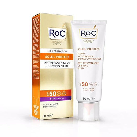 Roc Sunscreen Cream SPF 50 - Anti-Brown Spot, Vitamin C Derivative, 1.69 fl oz
