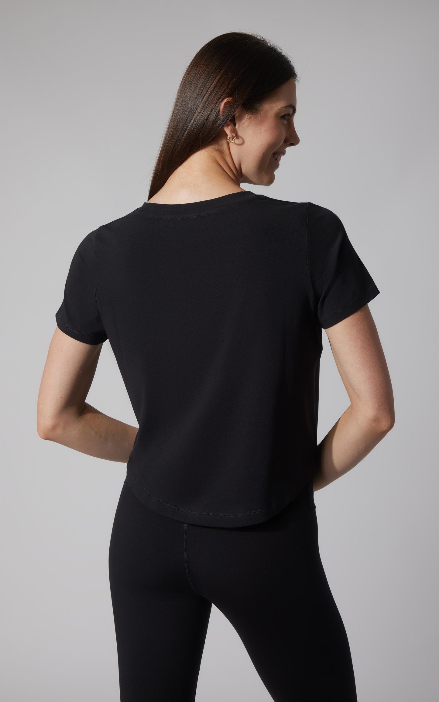2 PK Airlite Cotton Boxy Cropped Short Sleeve Tee
