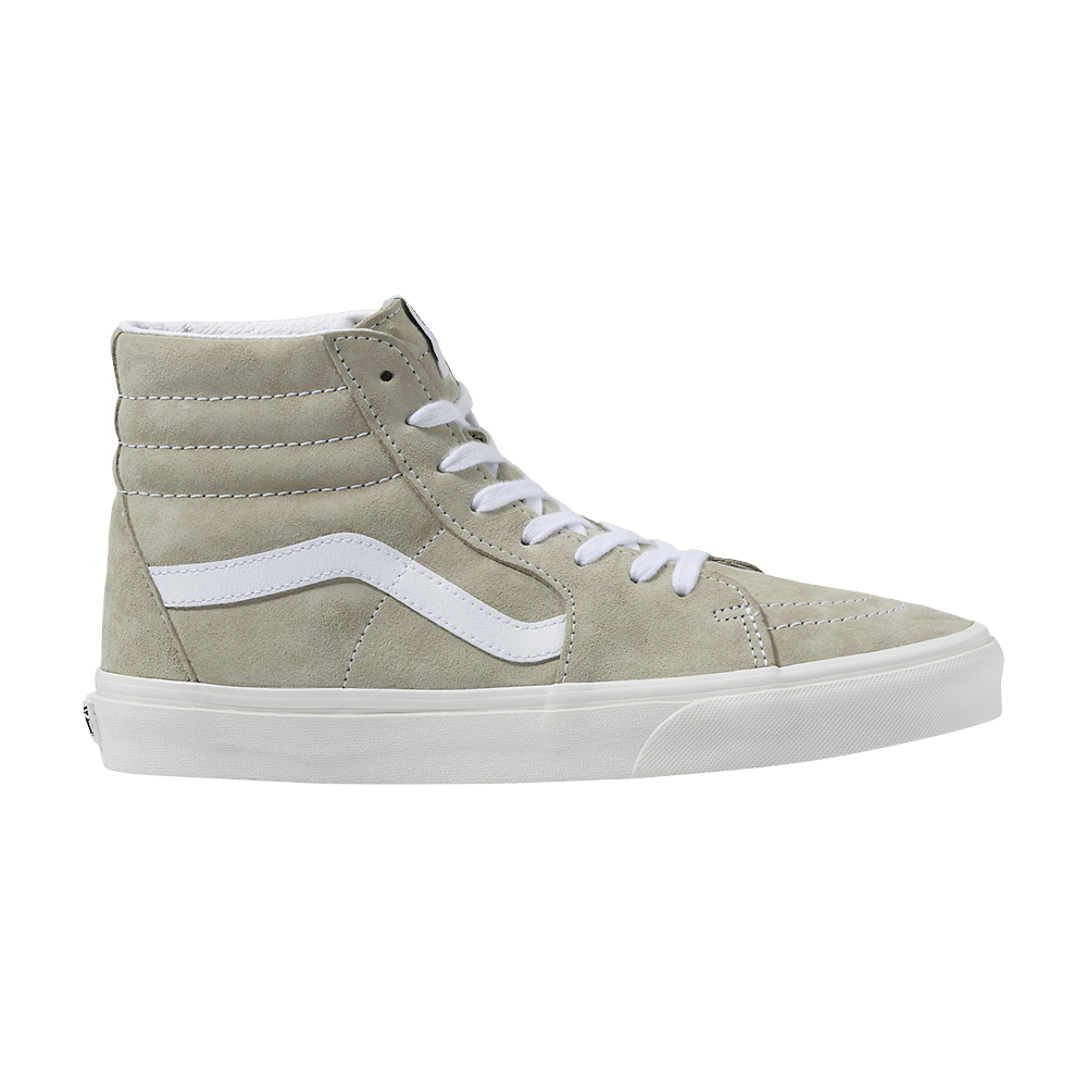 Vans Sk8-Hi Men's Sneakers — Grey/Green Canvas High-Top
