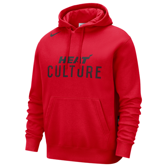 Nike Men's NBA Heat Club Pullover Hoodie City Edition