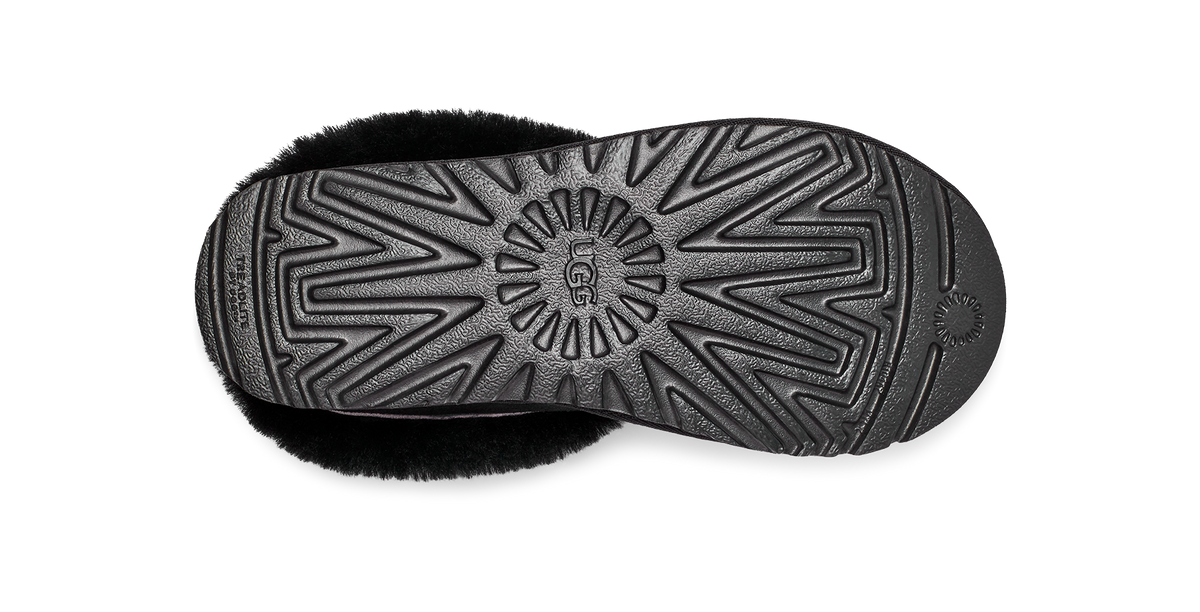 UGG Tazzette Womens Platform Clogs — Black Suede