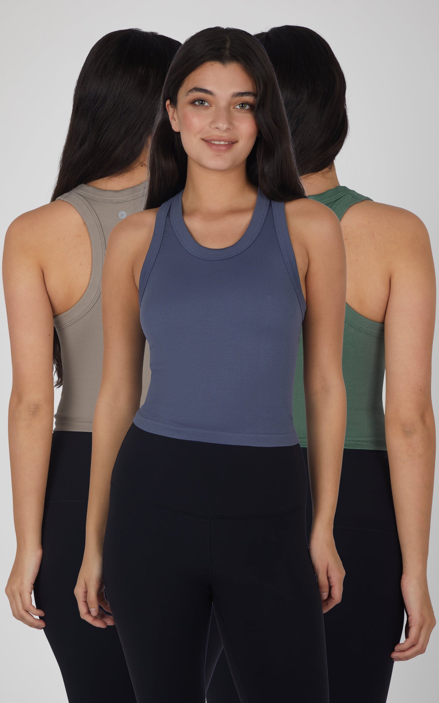 3 PK Ribbed Racerback Tank - Our Stone Story